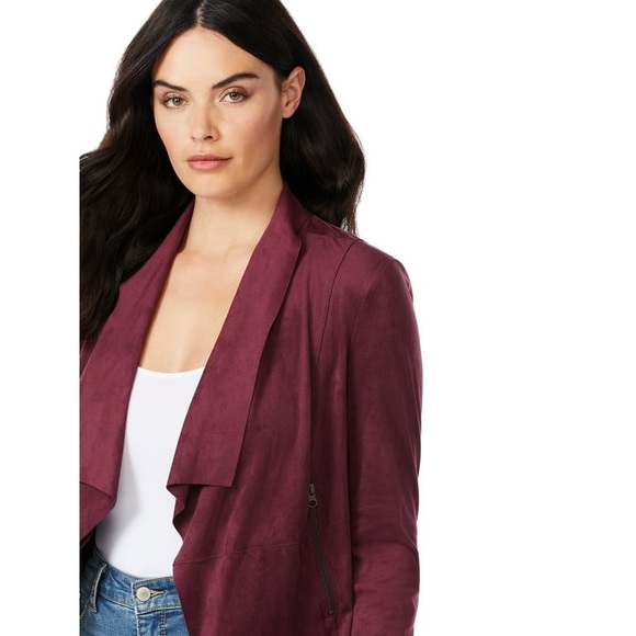 🆕Sofia Jeans By Sofia Vergara Women's Faux Suede
Jacket in Wine - Picture 5 of 12